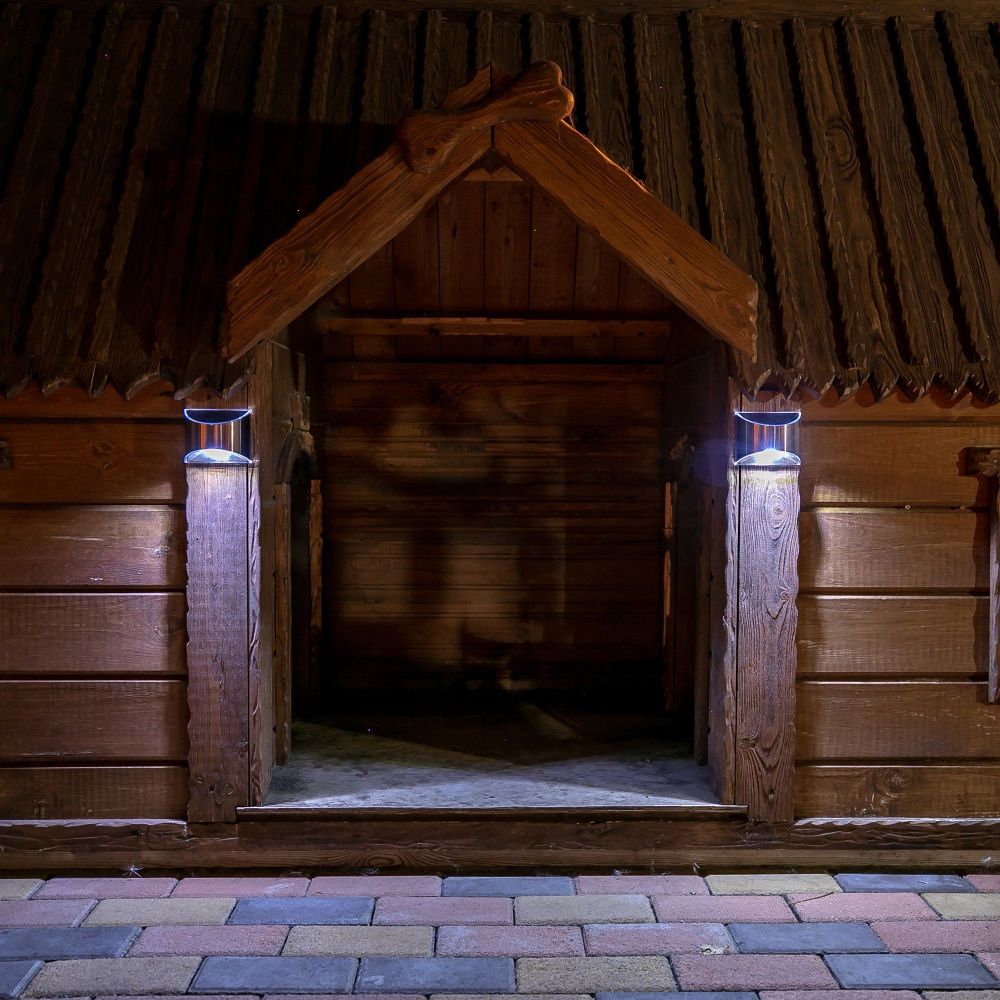 USL-F-150-МТ090 SUPERBRIGHT Садовый светильник на солнечной батарее. 4 светодиода. Белый свет. 1xАА Ni-Mh аккумулятор в-к. IP44. TM Uniel.