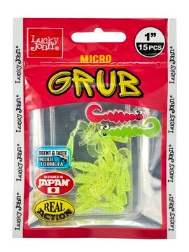 Твистеры съедобные LJ Pro Series MICRO GRUB 1,0in (2,5 см), цв. 071, 15 шт.