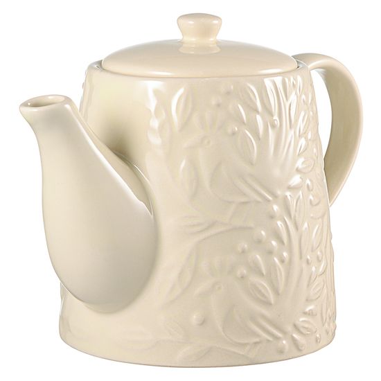 Чайник заварочный birds of paradise, 1 л, кремовый