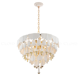Люстра Cloyd PLINSE C12 / Ø61 см - керамика - золото (арт.11456)