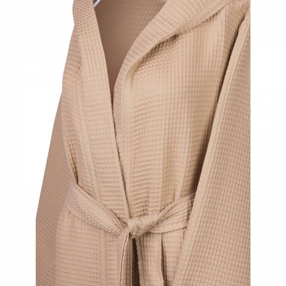 Наоми (кофе) L Халат вафельный с капюшоном