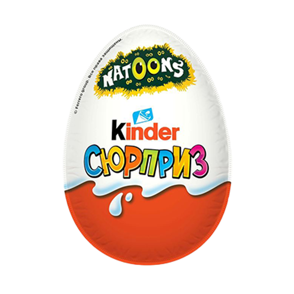 Яйцо из молочного шоколада Natoons Kinder 20г