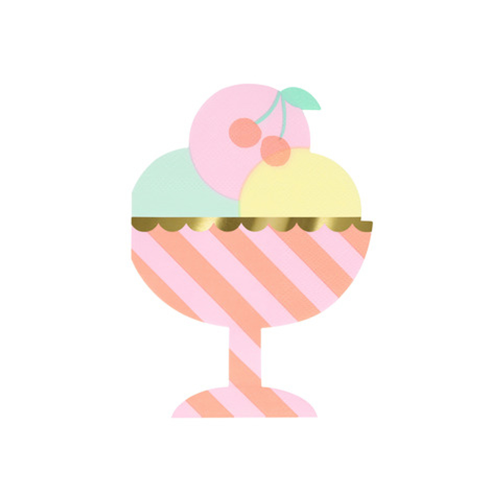 Салфетки "Мороженое" 16 шт. (12 х 16 см)