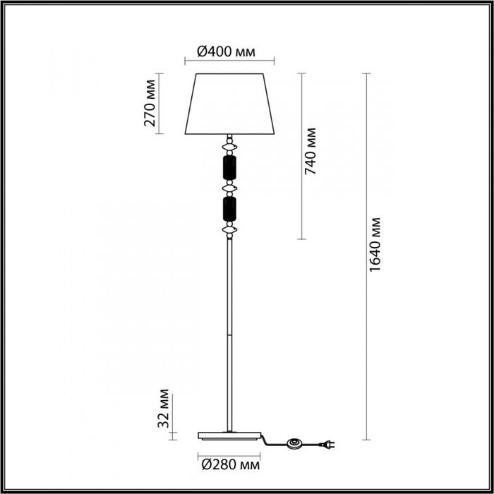 Торшер Odeon Light 4861/1FA