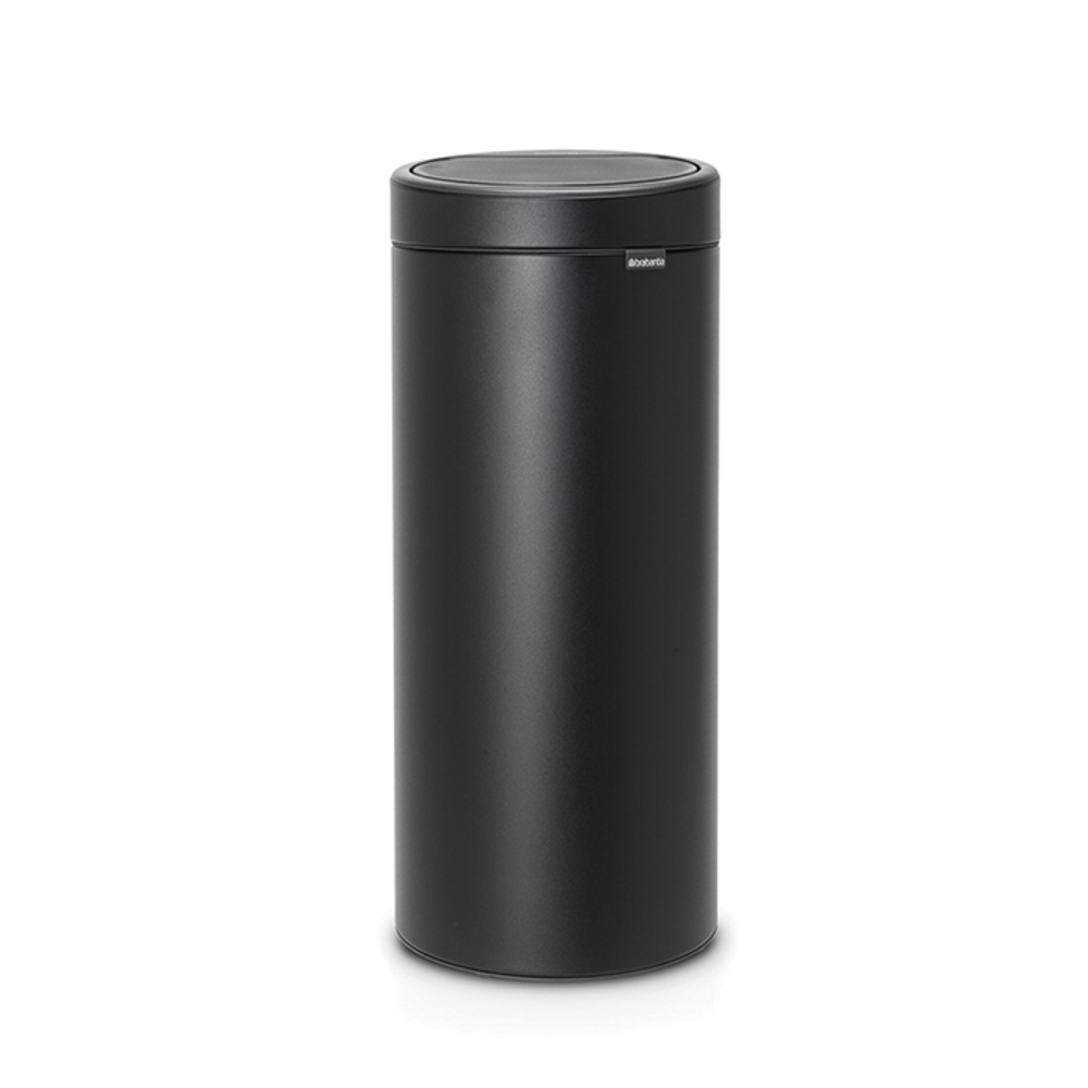 Мусорный бак Touch Bin new 30л Brabantia Черный, с эффектом минерального напыления