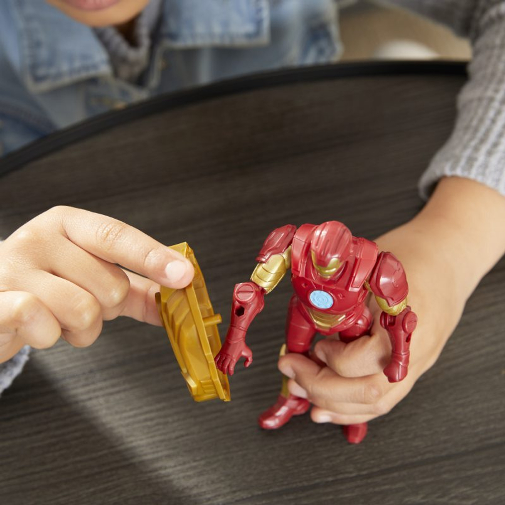 Hasbro Marvel Avengers - фигурка 15 см, Железный человек, робот, удар F1665
