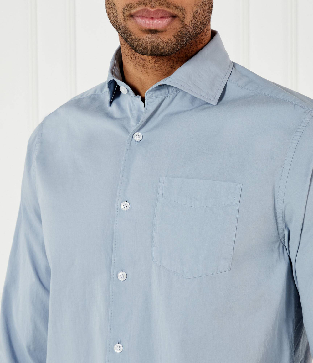 Рубашка Wide Spread Oscar Jacobson - голубой(12487916)