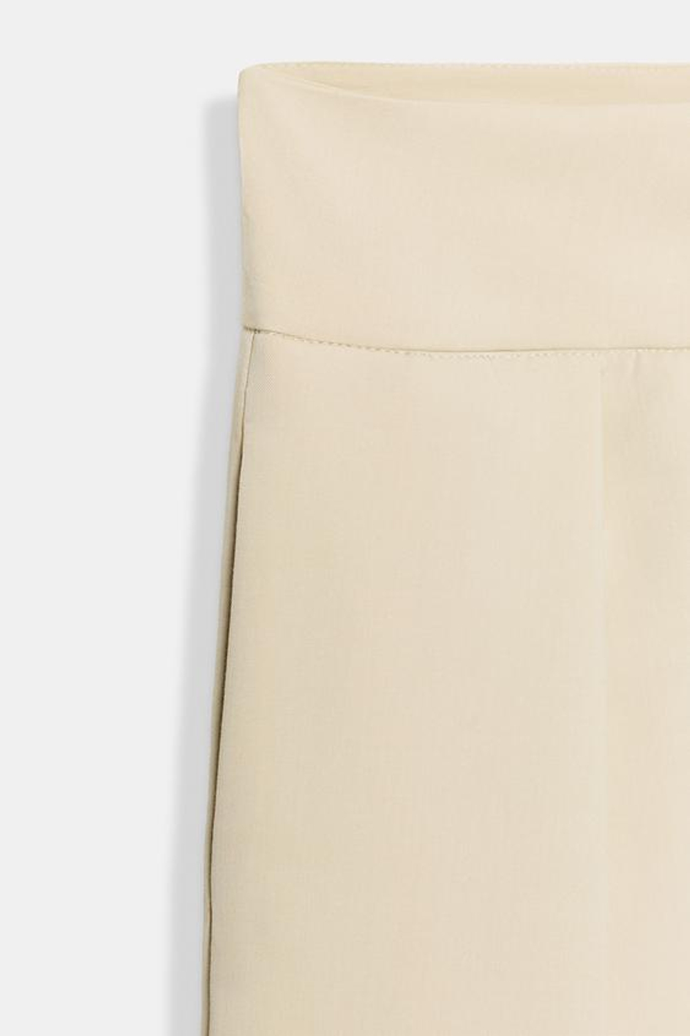 ZARA БРЮКИ BALLOON С ЗАЩИПАМИ, БЕЖЕВЫЙ