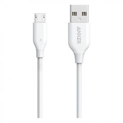 Кабель Anker Powerline USB - Micro USB 0.9 м (A8132H21) белый
