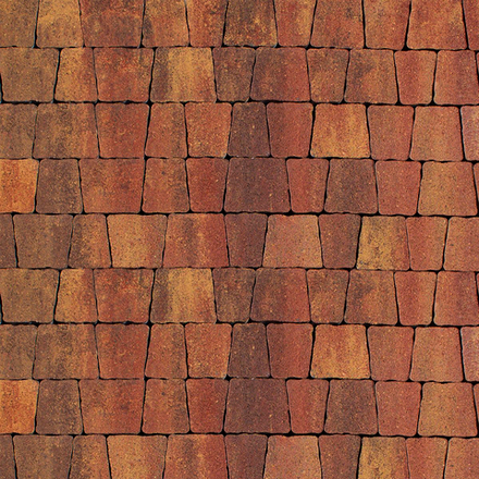 Тротуарная плитка АНТИК - Листопад гладкий Осень, комплект из 5 видов плит