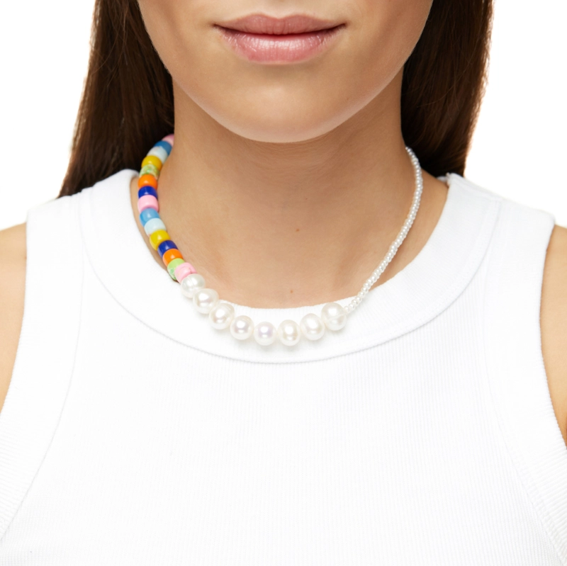 Колье Разноцветный Жемчуг