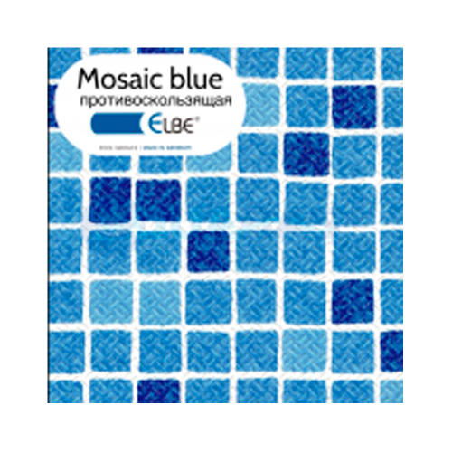 Пленка ПВХ Elbtal Classic Non-Slip Blue Mosaic 1,9мм 10х1,65м (2000790)