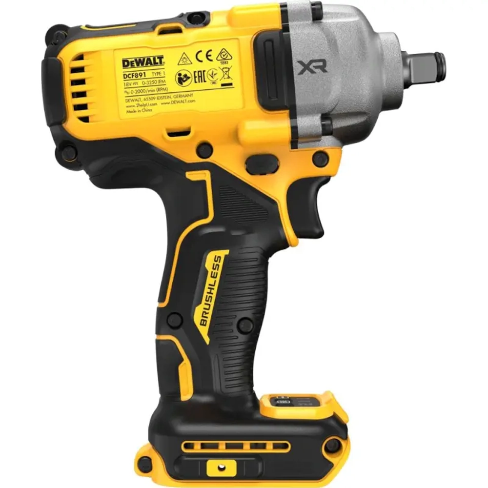 DeWalt DCF891N аккумуляторный компактный ударный гайковерт (без АКБ и ЗУ)