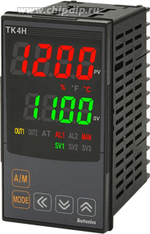 TK4H-14RR 100-240 VAC температурный контроллер (ПИД, 48х96 мм, 1 аварийный выход, 1 релейный контактный выход, релейный контактный выход 2)