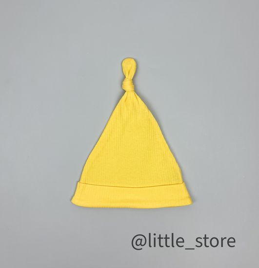 Шапка однослойная "Малыш Дино" светло-желтая