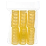 Бигуди липучки, 6шт., однотонные, цвет желтый, d-2,5см