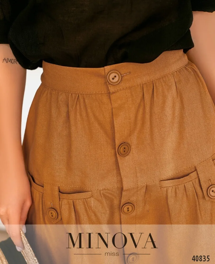 Юбка 2017-горчичный Minova