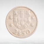 Portugal, 2.50 Escudos, 1964, VF