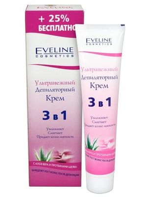 EVELINE.Ультранежный депиляторный крем 3 в1, 125мл