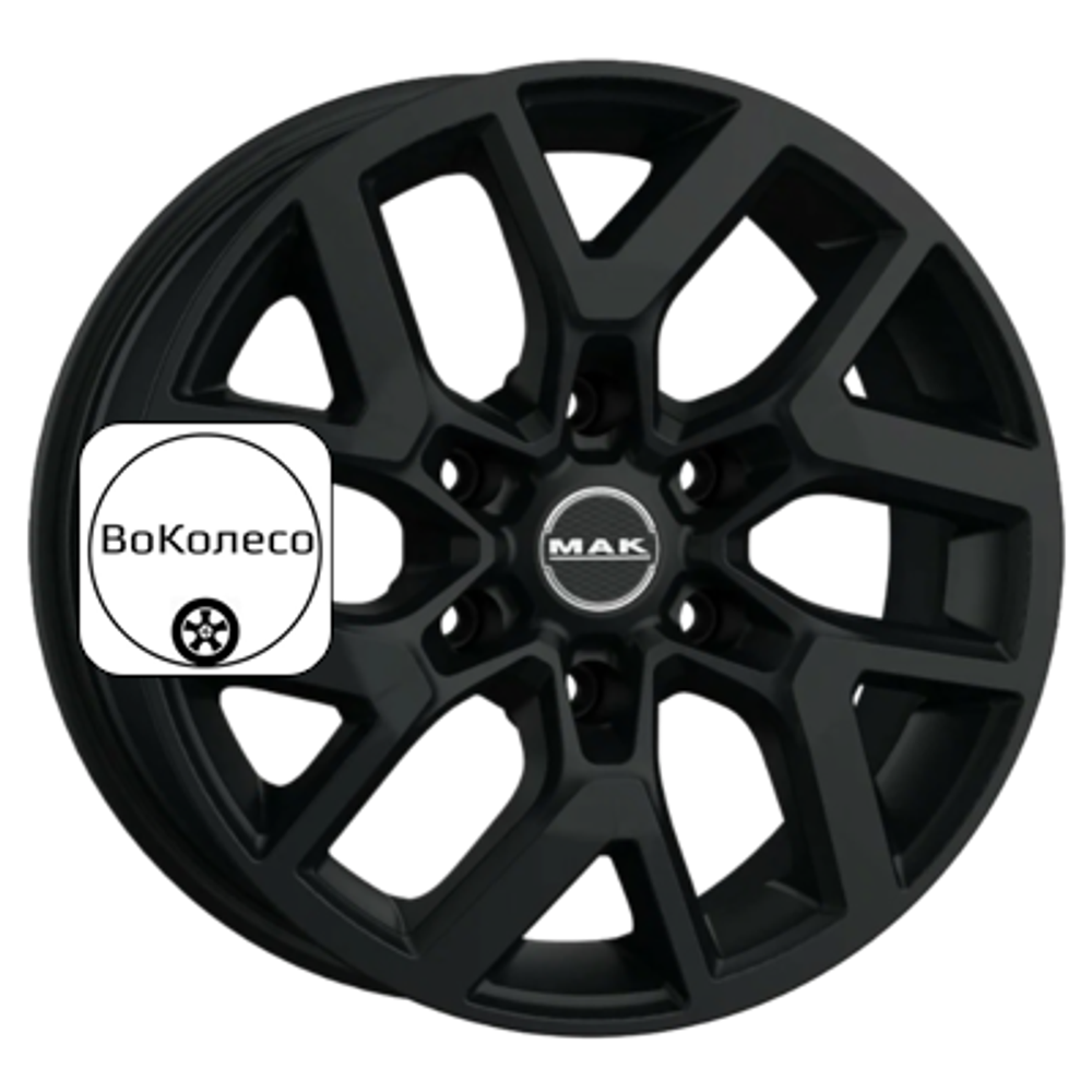 8x18/6x139,7 ET53 D92,3 Gravel Matt Black MAK