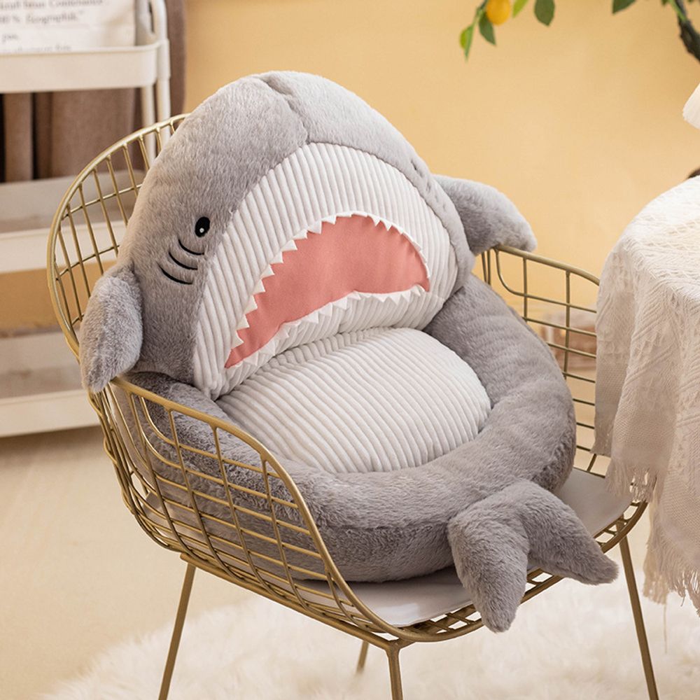 Мягкая подушка &quot;Shark&quot;, серая