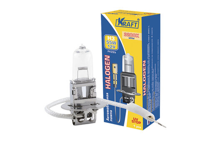 Автолампа 12V H3 55W Kraft