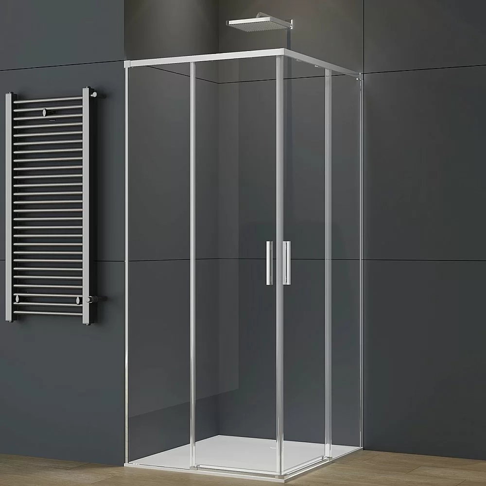 Душевой уголок Vincea Soft 2 80х80 VSS-3SO2800CL стекло прозрачное/профиль хром