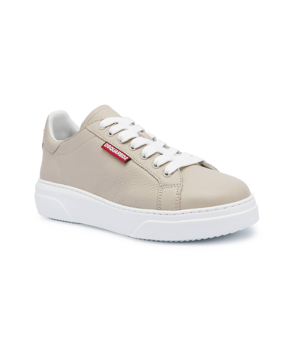 Кожаные кроссовки Dsquared2 - бежевый(SNM0354 25107398)