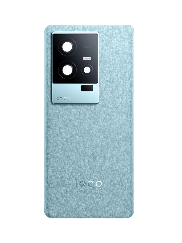 Задняя крышка для IQOO 11S синяя (Blue) со стеклом камеры