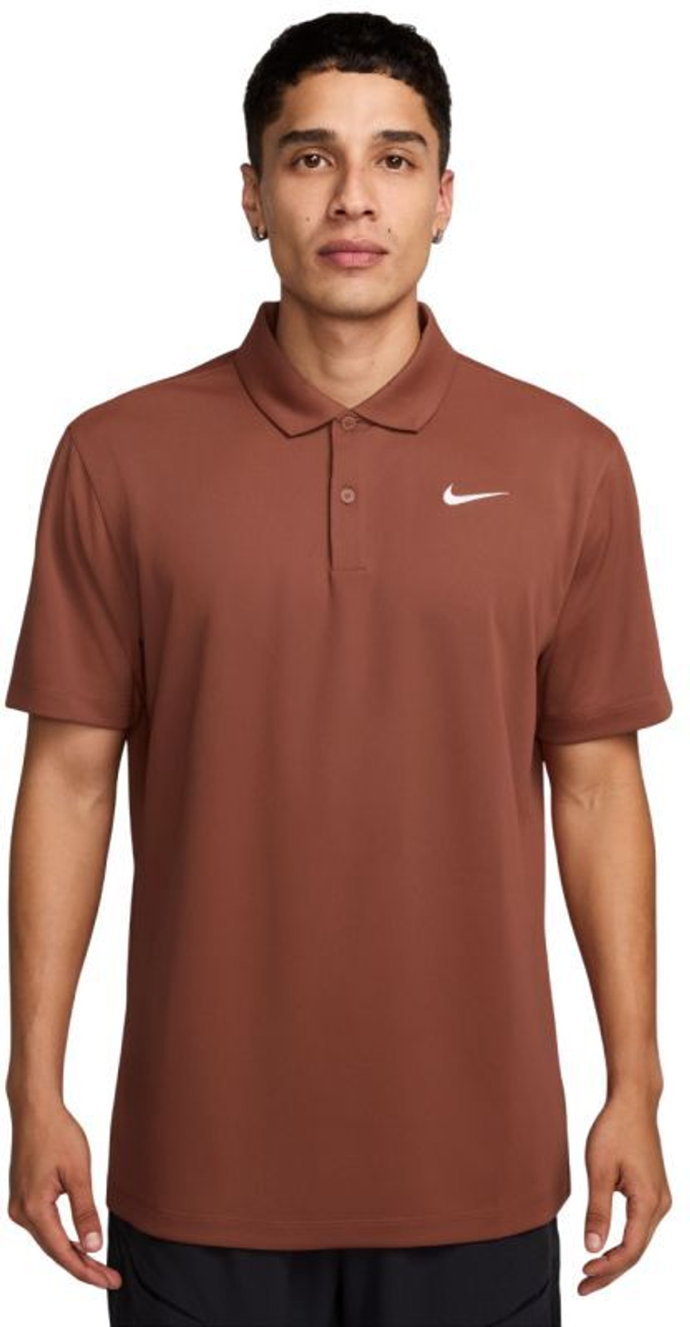 Мужское теннисное поло Nike Court Dri-Fit Solid - Коричневый
