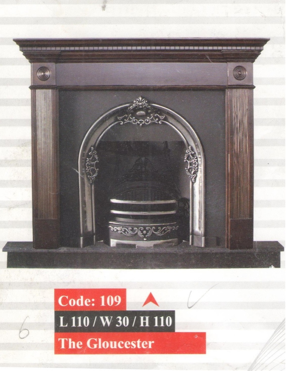 Чугунный газовый камин 109 The Gloucester