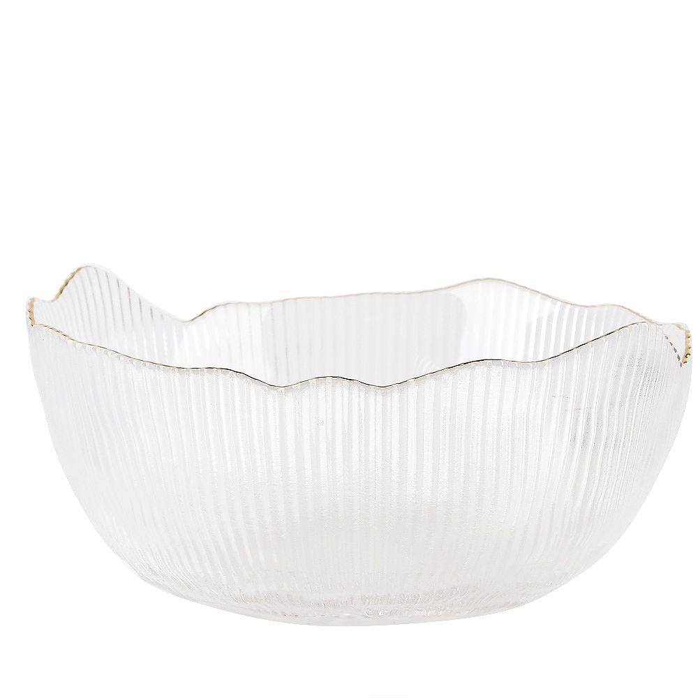 Салатник, набор 3шт. "Frost stripe" (белый) d=12,5/15,5/19см (стекло) (транспортная упаковка)