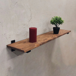 Настенные полки из натурального дерева в стиле Лофт
