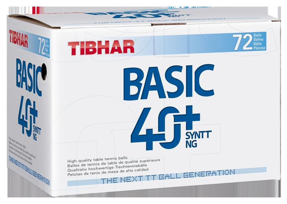 Tibhar Basic 40+ SYNTT NG (seam) 72 balls