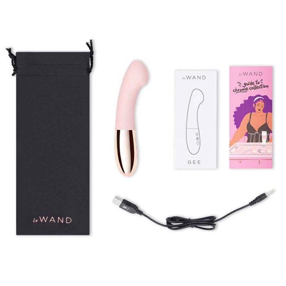 Розовый стимулятор для точки G 16,6см Le Wand Gee Pink LW-038-RG