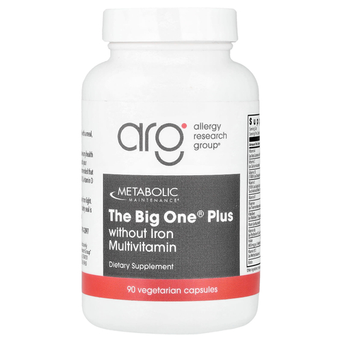 Metabolic Maintenance, The Big One® Plus, мультивитамины без железа, 90 вегетарианских капсул