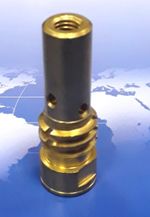 BD-65040 Держатель (свеча) наконечника L=55 мм./ M14x1LH, для сварочных горелок полуавтоматической сварки MF-450 итс