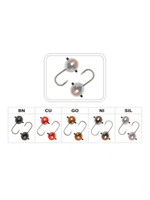 Мормышка Helios вольфрамовая Шар с отверстием 4мм 0,65гр Sil (MW-1940-Sil)