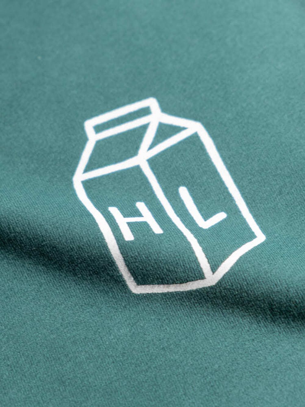 Толстовка Hardlunch Milk темно-зеленая