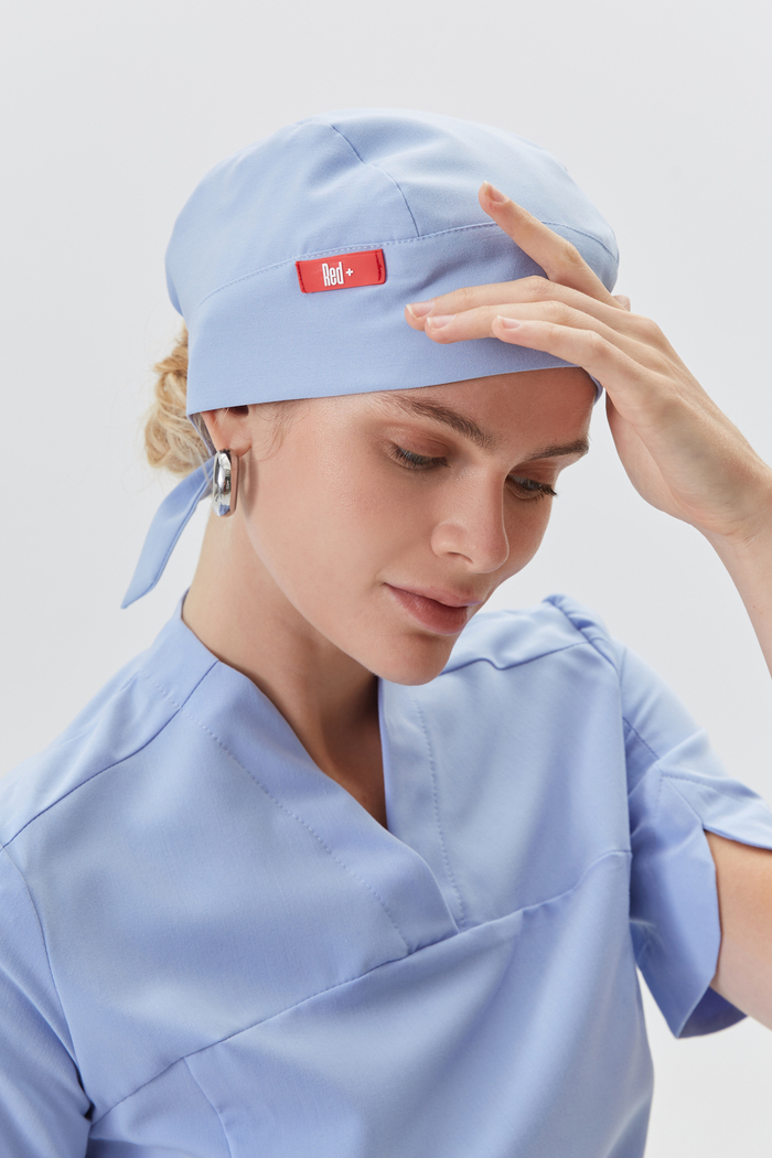 Шапочка медицинская унисекс, скайблю