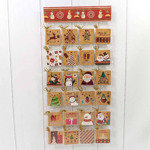 Открытка 7 х 7 см Набор 144 шт "Новогодняя"