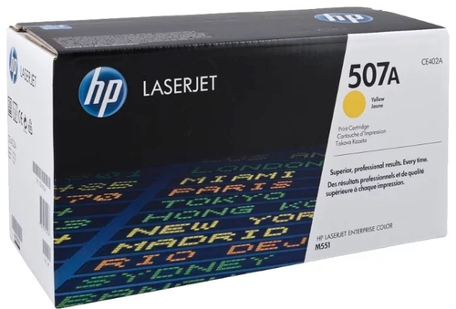 Картриджи HP CE402A желтый