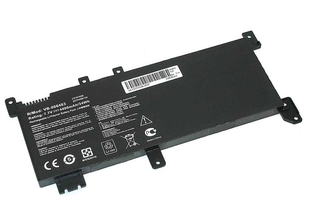 Аккумуляторная батарея для ноутбука Asus F442U A480U (C21N1638) 7,7V 4400mAh OEM