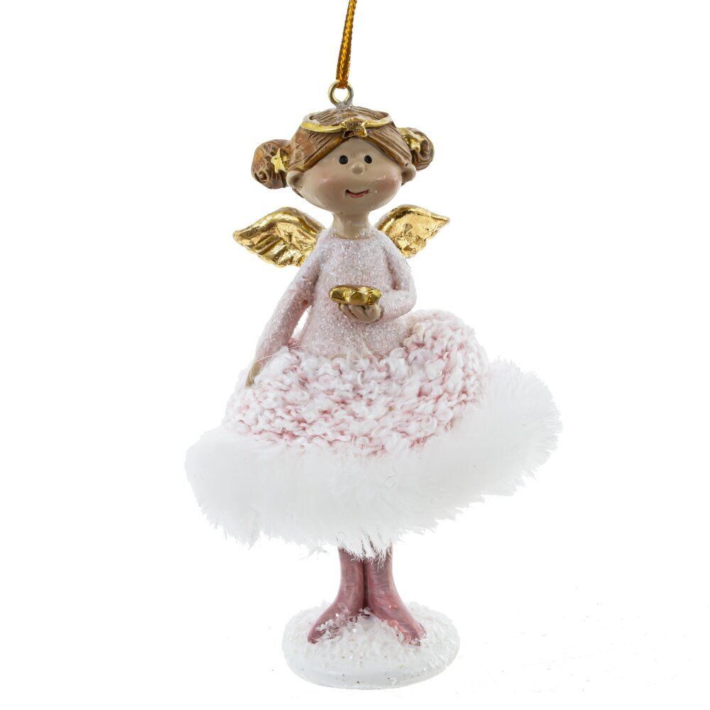 GAEM Фигурка декоративная подвесная "Ангел", L7 W7 H10,5 см, 2в.