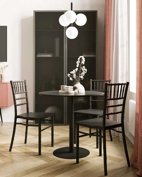 Стол Toledo Ø80 см, черный