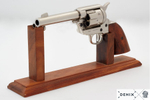 ММГ Макет револьвера Кольт Colt Peacemaker, 45 калибр, никель США 1873 г., Denix