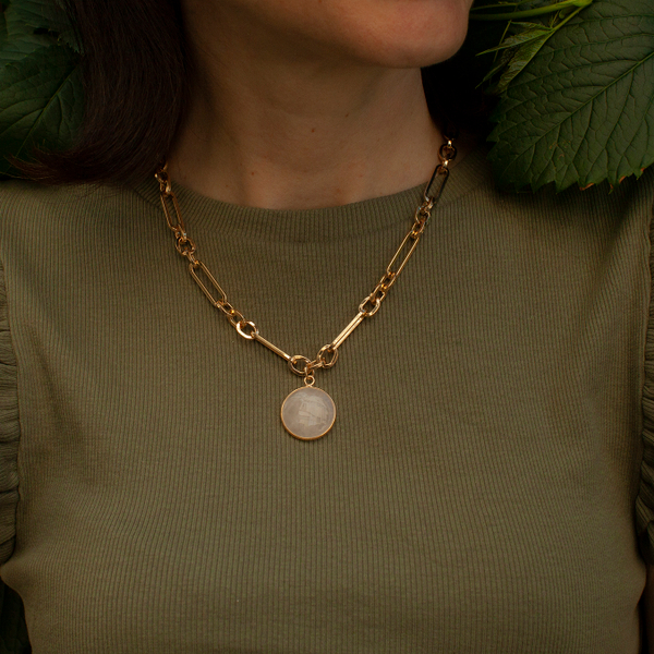 Колье Fiore Luna ROSE QUARTZ LN5149 R/G