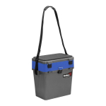 Ящик рыболовный зимний для хранения снастей серый/синий