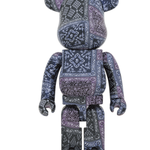 Дизайнерские игрушки BE@RBRICK x BAPE BLACK BANDANA, BLACK-BANDANA1000%