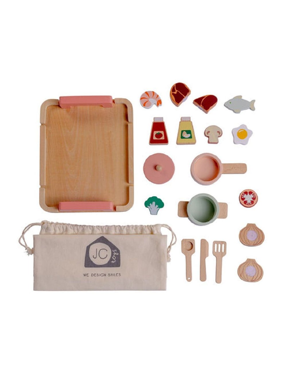 Набор деревянных игрушек17 предметов (90006)